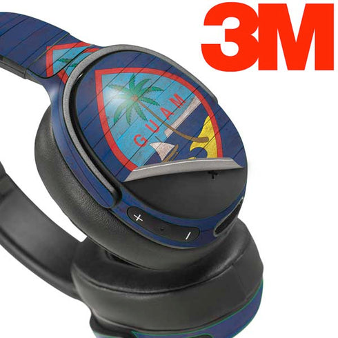 Guam Flag Dark Wood Skullcandy Venue Skin